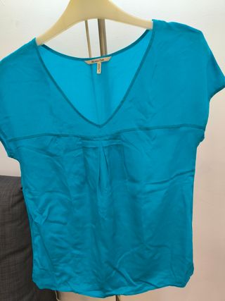 Blusa seda de Massimo Dutti 
