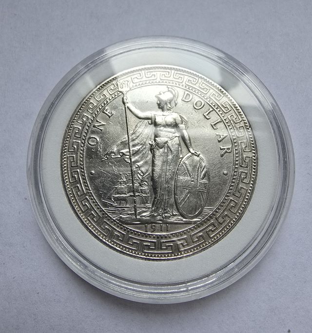 1 dollaro commerciale in Argento UK 1911 KM# T5