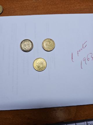 Pesetas ,25 pts,50 pts.de diversos años.