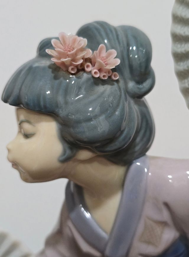 Figura Lladró porcelana Madame Butterfly 29cm.