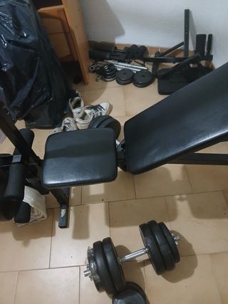 Vendo banco de pesas .