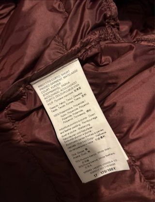 Piumino leggero marina rinaldi borgogna