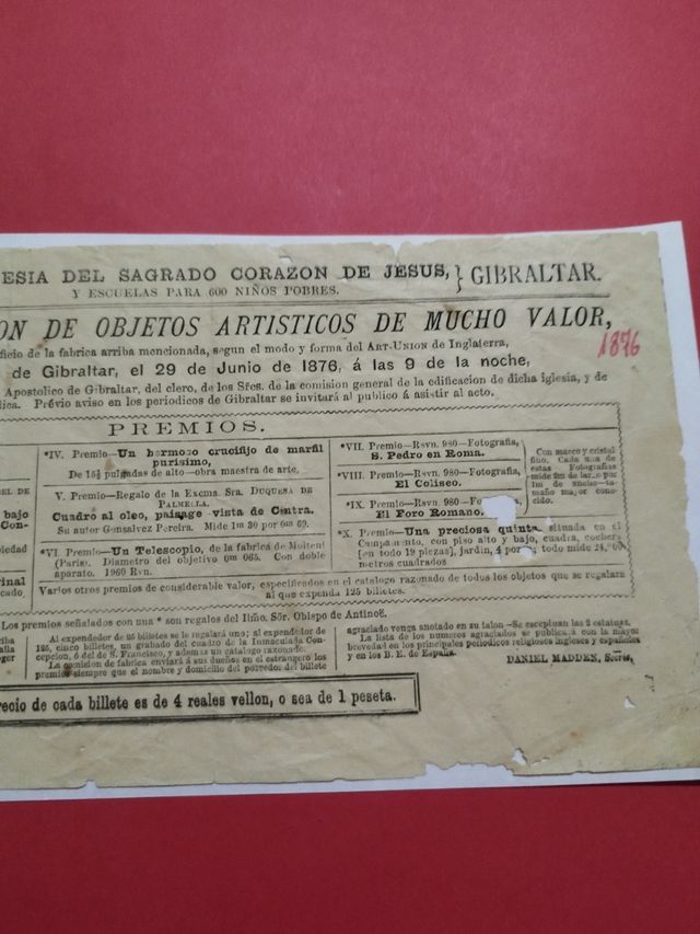 Documento antiguo 1896!