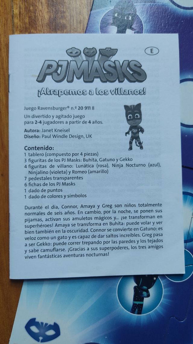 Juego de mesa PJ Masks