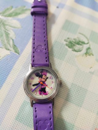 Reloj de pulsera infantil de Minnie