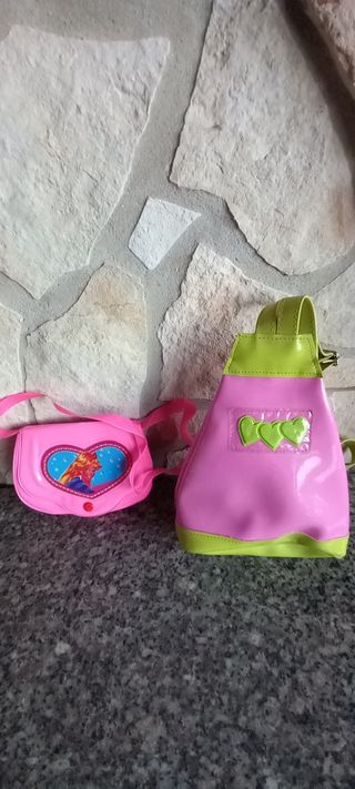 Zainetto e Borsetta per bambina plastica