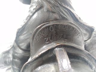 Figura jinete rejoneador de bronce