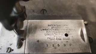 Remalladora alemana de 1935 antigua máquina coser