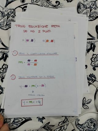 Schemi matematica scuola superiore