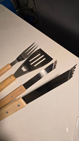 Set Barbecue pinza forchetta e paletta grandi