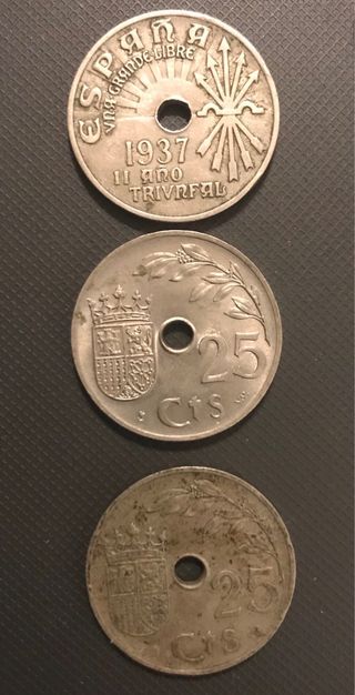Moneda 25 céntimos Franco