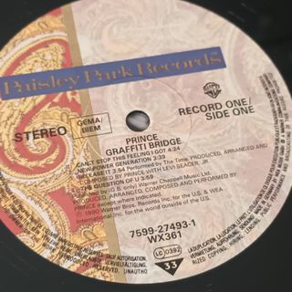 Vinilo. Prince ‎– Graffiti Bridge