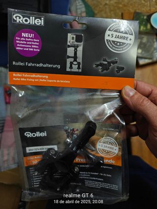 Soporte Bicicleta GoPro y Rollei