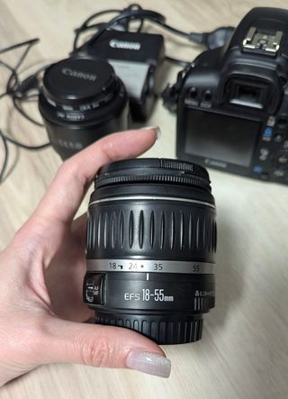 canon 1000d con objectivos