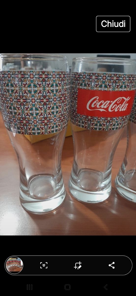 Bicchieri coca cola