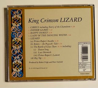 KING CRIMSON Disco CD