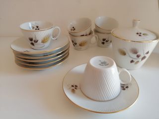 Juego de café vintage porcelana Santa Clara