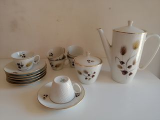 Juego de café vintage porcelana Santa Clara