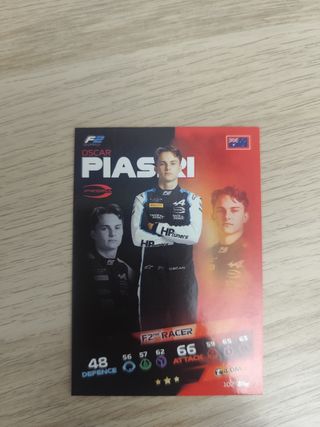 Carta Óscar Piastri F2 Topps Turbo Attax