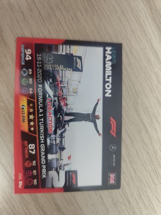 Cartas Gold Edition Lewis Hamilton F1 To