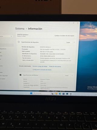 Portátil MSI Modern 15 512GB I5 15.6 FHD .