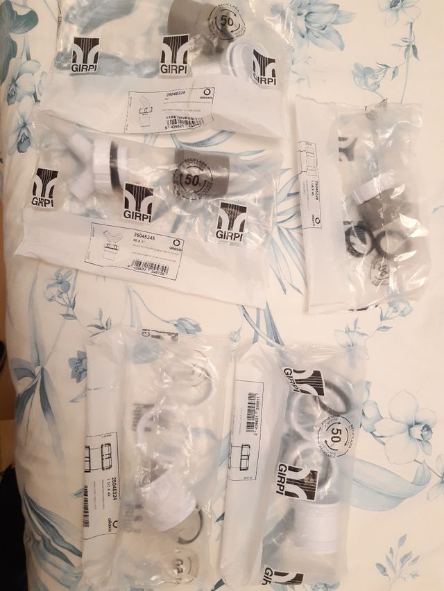 Enlace doble PVC D40 electrodomestico cocina