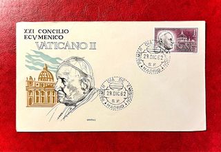 Bonito Sobre Filatélico Concilio Vaticano II 1962
