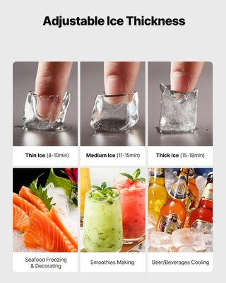 Macchina per Ghiaccio Commerciale Autopulente Solo