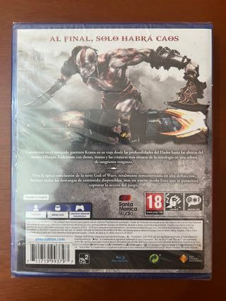 God of War III Remasterizado PS4 Precintado Nuevo