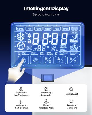 Macchina per Ghiaccio Commerciale Autopulente Solo