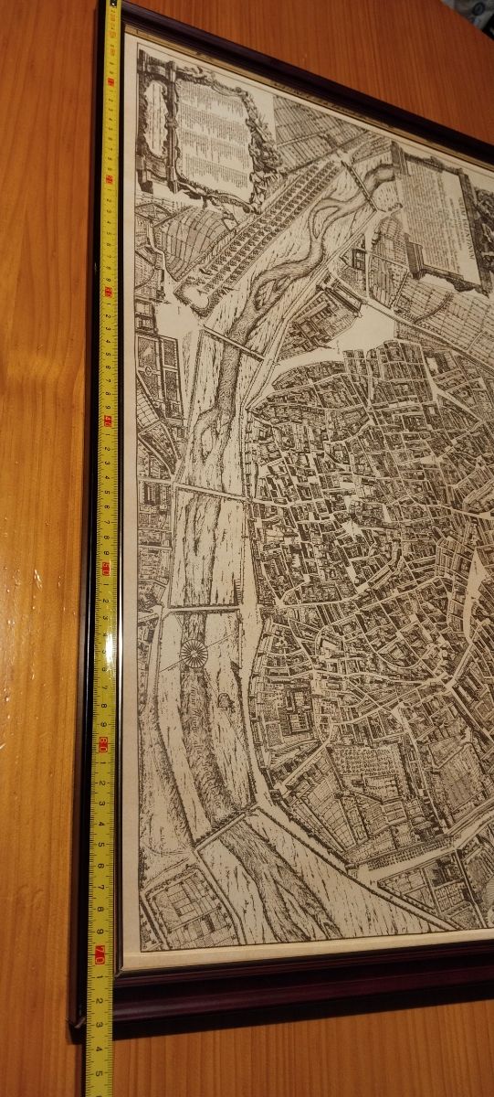 Cuadro con Antigua Lámina Valencia del Cid