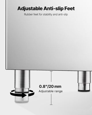 Contenitore per Ghiaccio Commerciale in Acciaio In