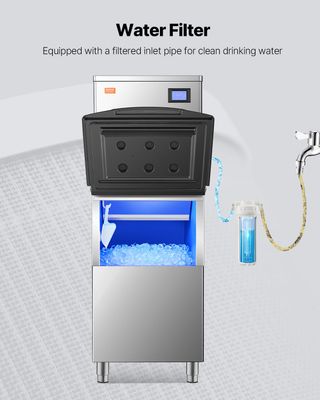 Contenitore per Ghiaccio Commerciale in Acciaio In