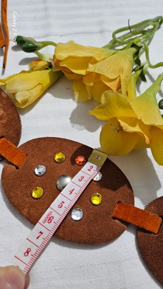 Cintura vintage donna in scamoscio e brillanti