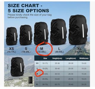 Funda impermeable para mochila