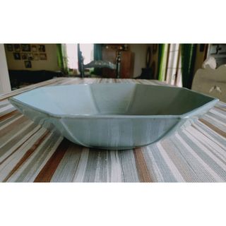 Fuente o frutero octogonal de cerámica