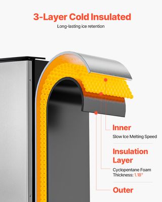 Macchina per Ghiaccio da 36 kg/giorno Macchina per