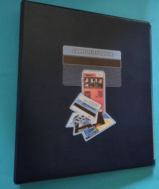 Raccoglitore schede carte telefoniche