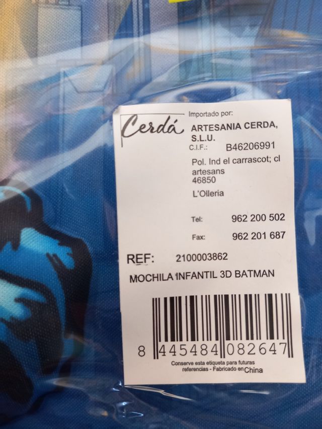 Zainetto 3D per asilo di Batman