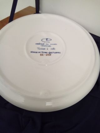 Prato cerâmica pintado a mão