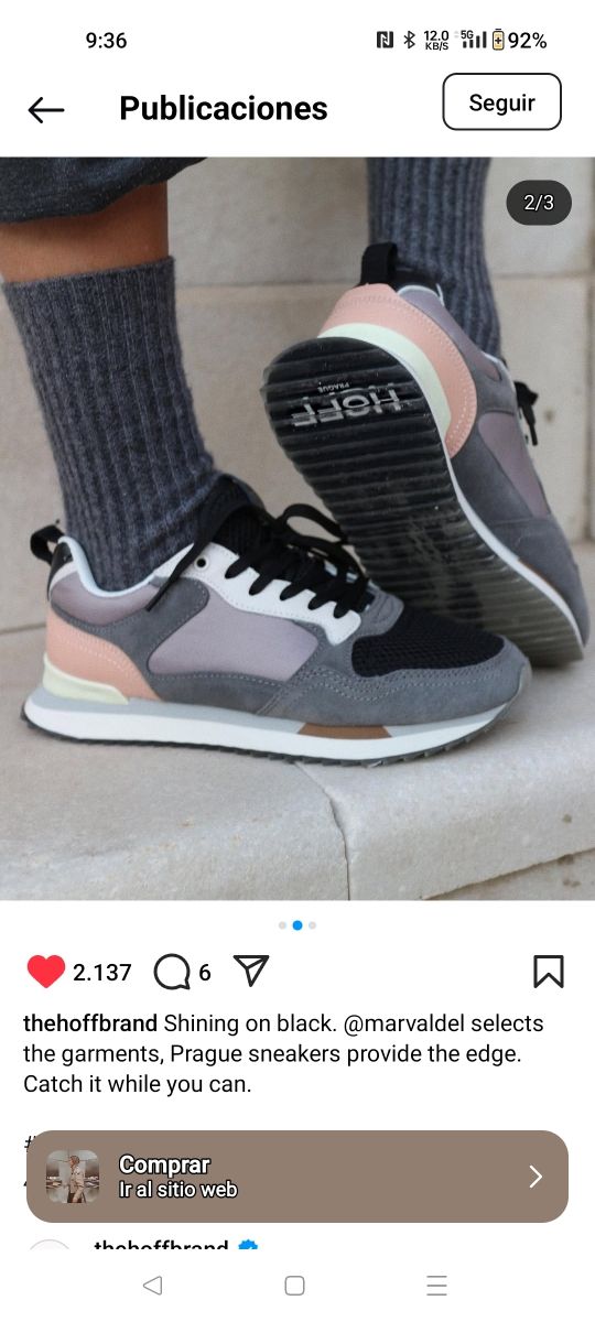 Sneakers HOFF PAGUE 36.