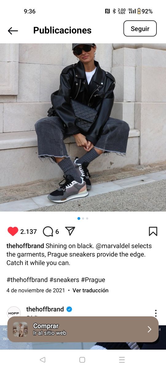 Sneakers HOFF PAGUE 36.