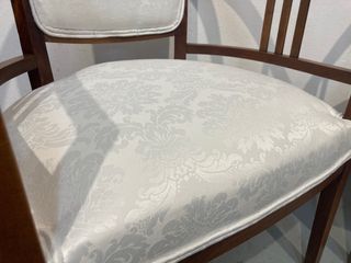 Pareja de butacas nogal tapizadas