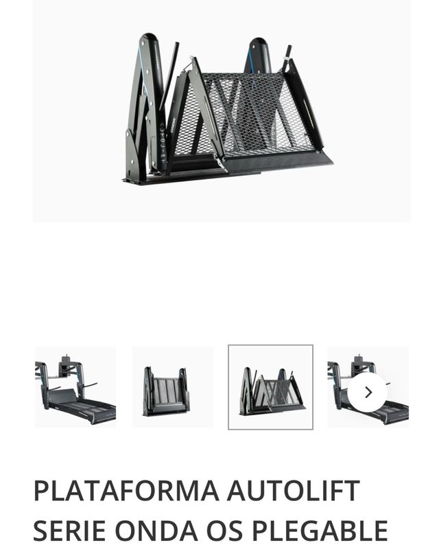 Plataforma elevadora silla ruedas minusvalidos