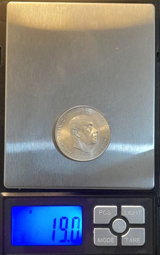 100 Pesetas 1966 (69) Palo Recto ¡TROQUELADA!