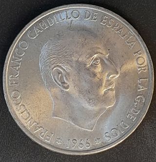 100 Pesetas 1966 (69) Palo Recto ¡TROQUELADA!