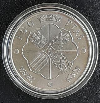 100 Pesetas 1966 (69) Palo Recto ¡TROQUELADA!