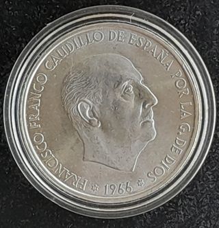 100 Pesetas 1966 (69) Palo Recto ¡TROQUELADA!