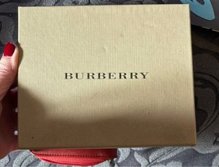 Burberry borsellino pelle rosso