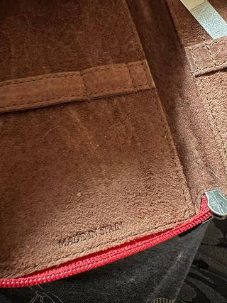 Burberry borsellino pelle rosso